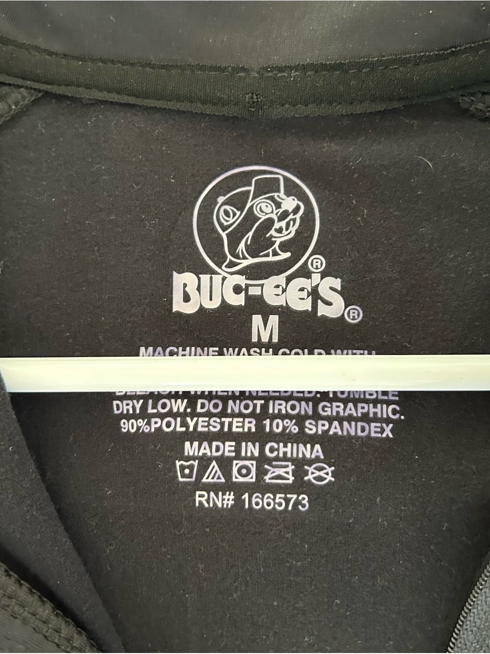 Buc-ee's Men's/Unisex Black Quarter-Zip Pullover Jacket - Picture 7 of 7